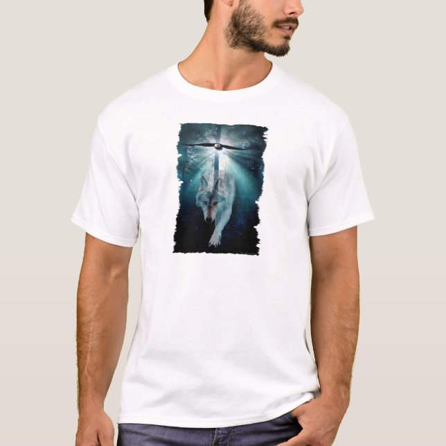 Camiseta WOLF & EAGLE Wildlife Series (Anverso)