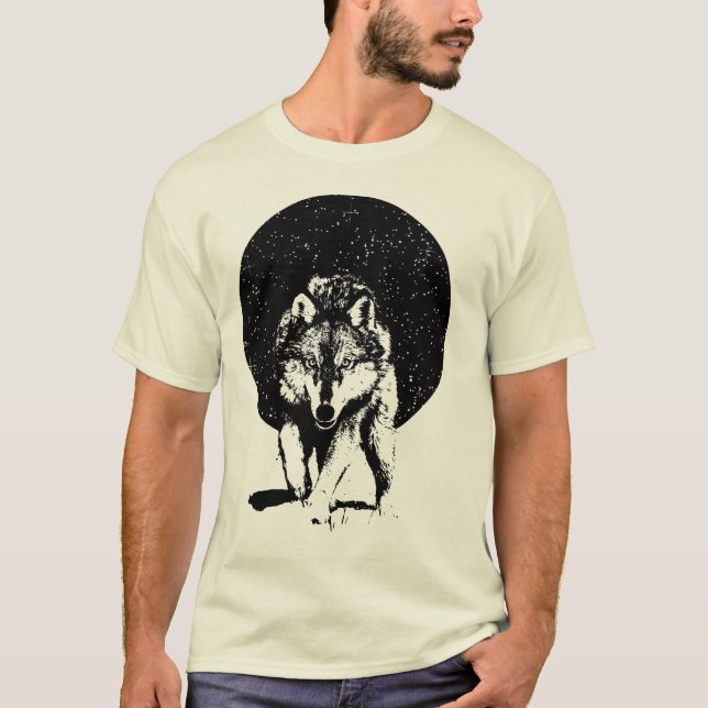 Camiseta Wolf en la noche (Anverso)