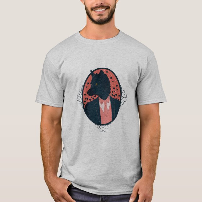 Camiseta Wolf en ropa humana (Anverso)