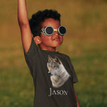 Camiseta Wolf Forest Head art Personalized T-Shirt<br><div class="desc">Este diseño puede ser personalizado en el área proporcionada cambiando la foto y/o el texto. O puede personalizarse eligiendo la opción de hacer clic en el personalizar y borrar o cambiar el color del fondo, agregar texto, cambiar el color o estilo del texto o eliminar el texto para un diseño...</div>