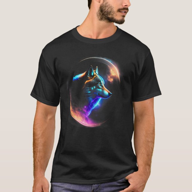 Camiseta Wolf Galaxy (Anverso)