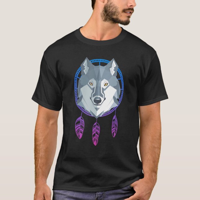 Camiseta Wolf Head Animal (Anverso)