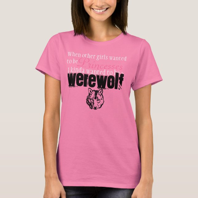 Camiseta wolf_head, cuando otros chicas querían serlo, Prin (Anverso)