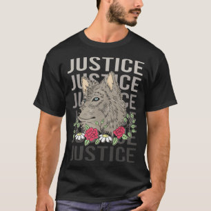 Camiseta Wolf Head - Justice Name