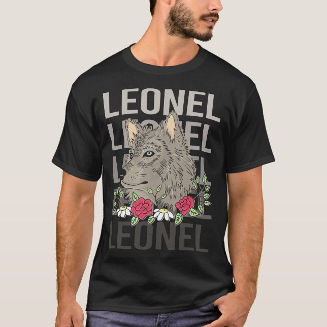 Camiseta Wolf Head - Leonel Name (Anverso)