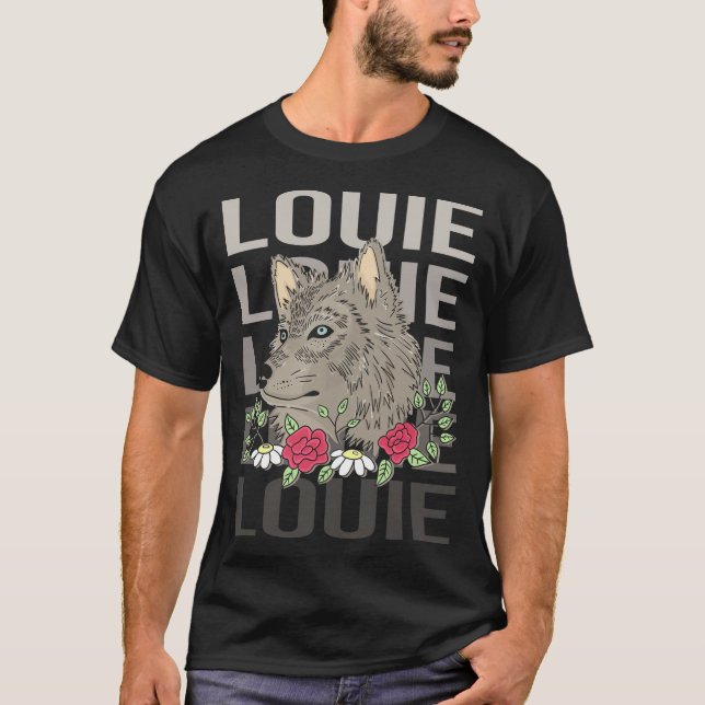 Camiseta Wolf Head - Louie Name (Anverso)