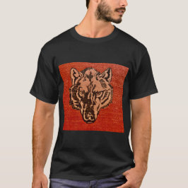 Camiseta Wolf Head on Red