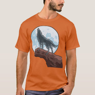Camiseta Wolf Howling At The Moon Wolves