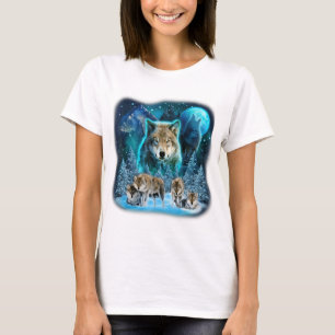 Camiseta Wolf Howling At The Moon Wolves Wild Animals Wolfp