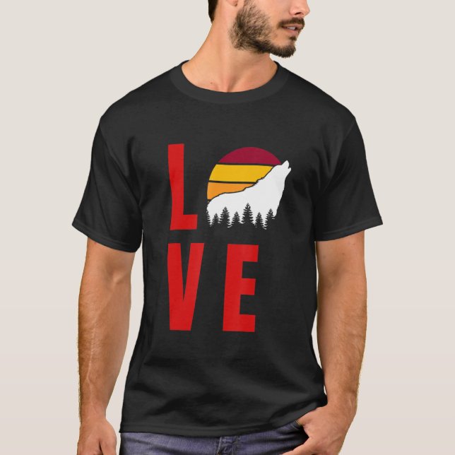 Camiseta Wolf Howling At The Sun Wolf Howling Wolf (Anverso)