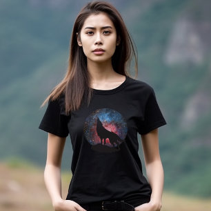 Camiseta Wolf Howling en Galaxy