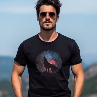 Camiseta Wolf Howling en Galaxy