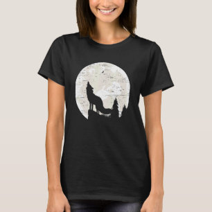 Camiseta Wolf Howling Y Moon Wolves Wildlife Animal