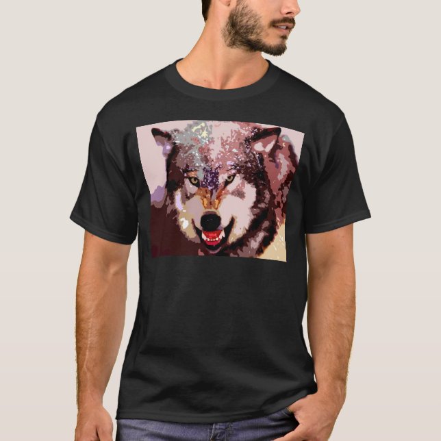 Camiseta Wolf in Snow (Anverso)