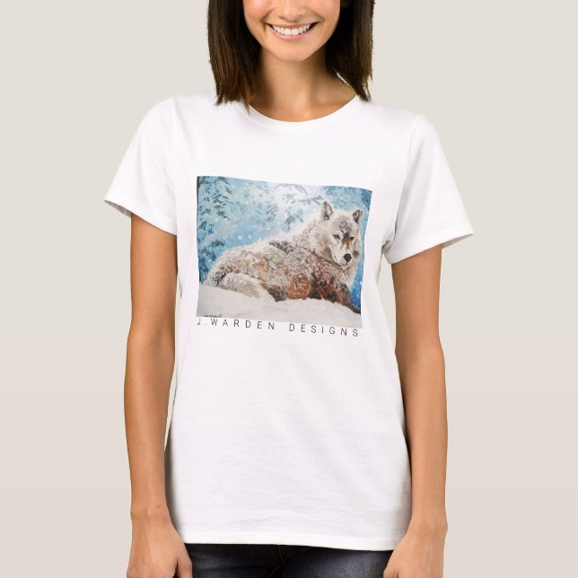 Camiseta Wolf In Snow T-Shirt Women (Anverso)