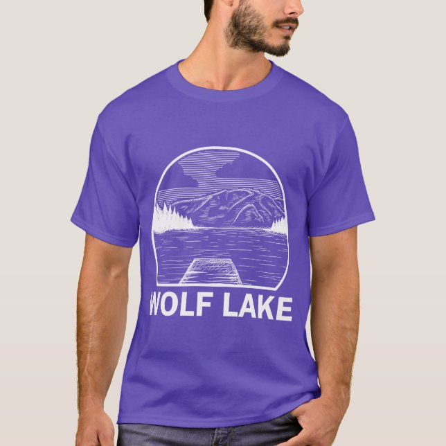 Camiseta Wolf Lake Illinois Fishing Camping Summer friend (Anverso)