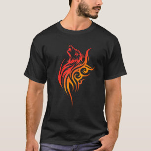 Camiseta Wolf Love Wolves Tribal Tattoo Wolf Design