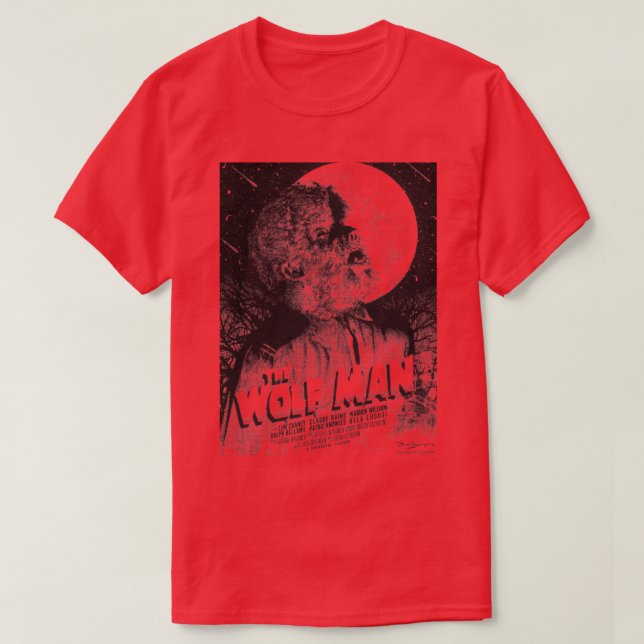 Camiseta Wolf Man 2 (Diseño del anverso)