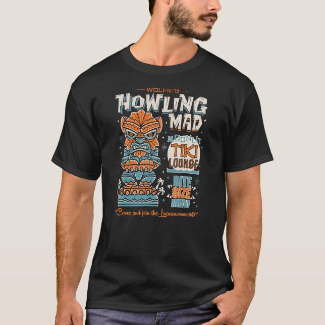 Camiseta Wolf Man Creepy Cute Tiki Lounge - Vacation Surf M (Anverso)