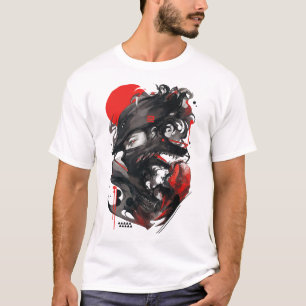 Camiseta Wolf Man Goth Style Vaporwave Urban