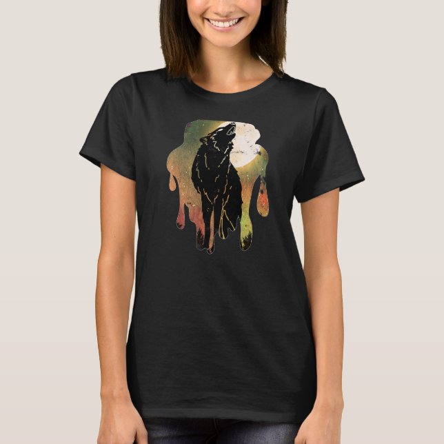 Camiseta Wolf Moon Howling (Anverso)