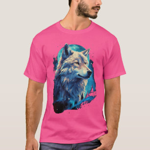 Camiseta Wolf Moon Howling Lobos Graciosos Y Lobos