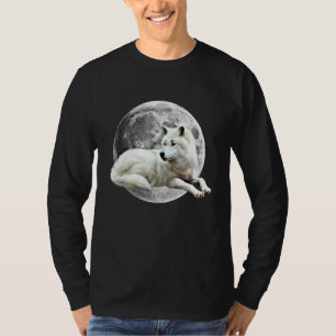 Camiseta Wolf Moon Motif Pack Wild Lupus Colorful Design Wo