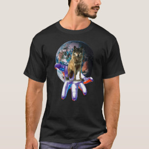 Camiseta Wolf Moon Motif Pack Wild Lupus Colorful Wolves