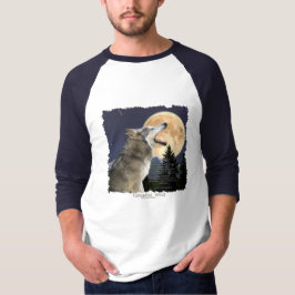 Camiseta WOLF & MOON Shirt con poema sobre vida silvestre