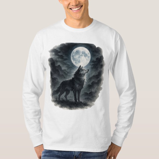 Camiseta 【Wolf Moon T-Shirt】 (Anverso)