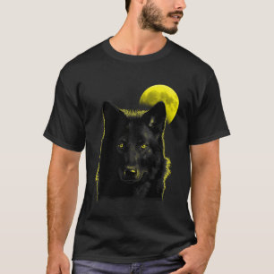 Camiseta Wolf Moon Wolf a la luz de la luna 1