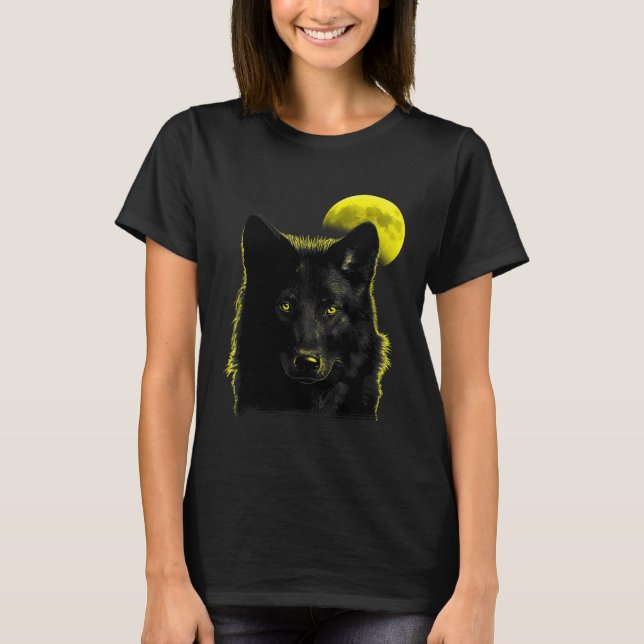 Camiseta Wolf Moon Wolf in Moonlight  1 (Anverso)