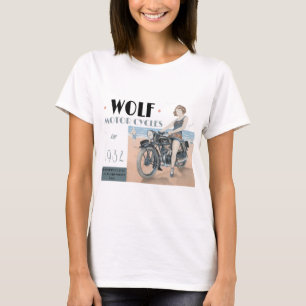 Camiseta Wolf Motorcycle T-Shirt