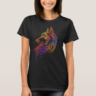 Camiseta Wolf Norse Mythology Viking Native American Spirit
