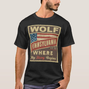 Camiseta WOLF, PA Es donde comienza mi historia
