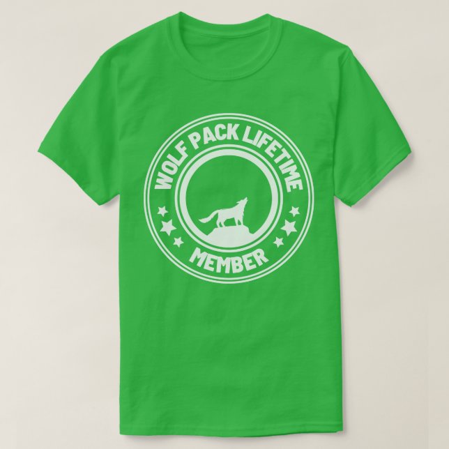 Camiseta Wolf Pack Lifetime Membership 12 (Diseño del anverso)