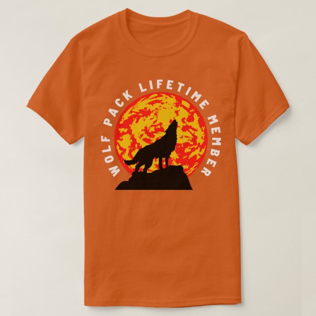 Camiseta Wolf Pack Lifetime Membership 15 (Diseño del anverso)