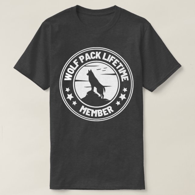 Camiseta Wolf Pack Lifetime Membership 20 (Diseño del anverso)