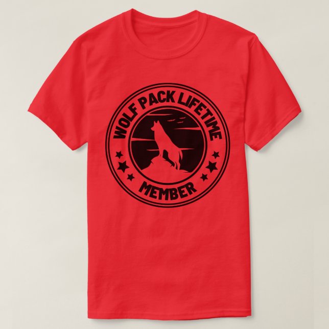 Camiseta Wolf Pack Lifetime Membership 25 (Diseño del anverso)