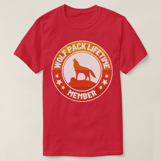 Camiseta Wolf Pack Lifetime Membership 38 (Diseño del anverso)