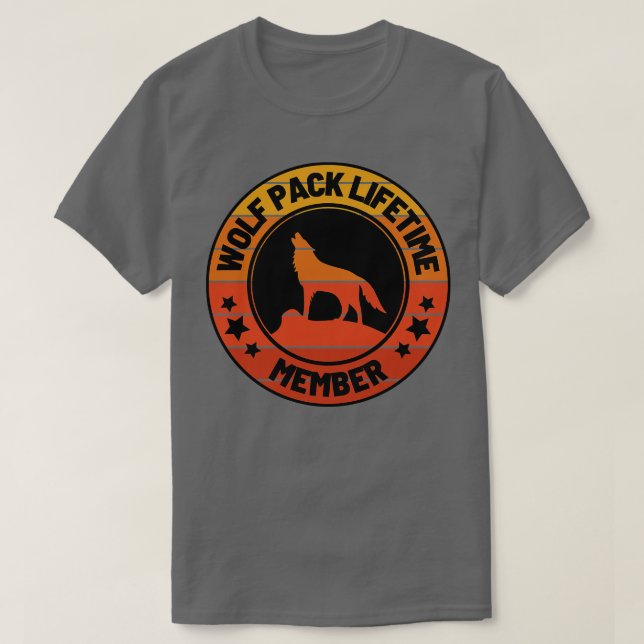 Camiseta Wolf Pack Lifetime Membership 39 (Diseño del anverso)