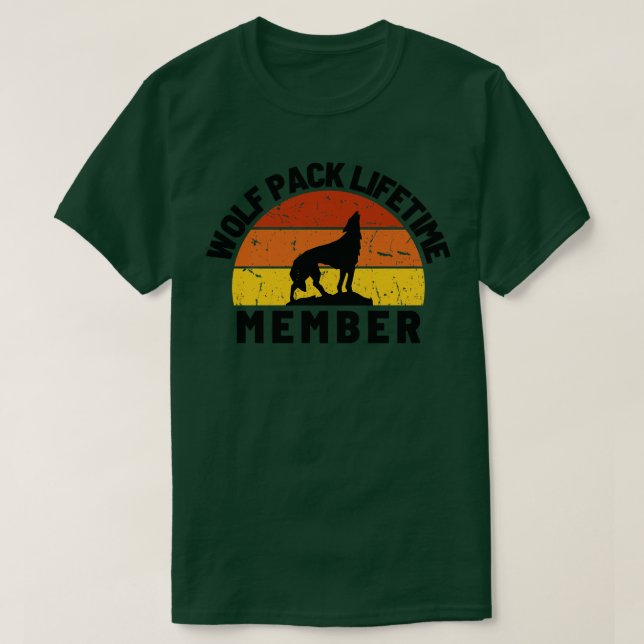 Camiseta Wolf Pack Lifetime Membership 42 (Diseño del anverso)