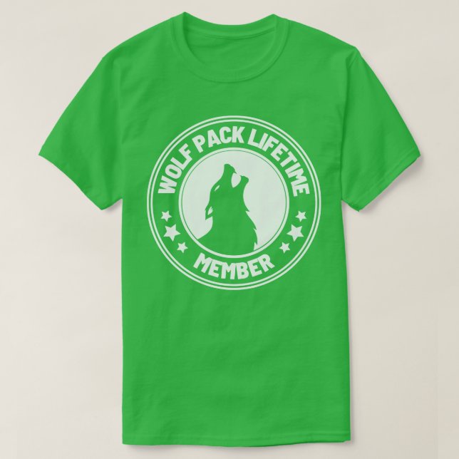 Camiseta Wolf Pack Lifetime Membership 45 (Diseño del anverso)