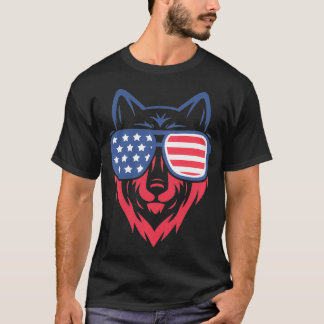 Camiseta Wolf Patriotic Pullover