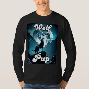 Camiseta Wolf Pup Salto de la tribu Lobos de la luna Niños 