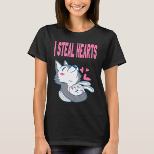 Camiseta Wolf Rabbit Bunny Couple Love El día de San Valent