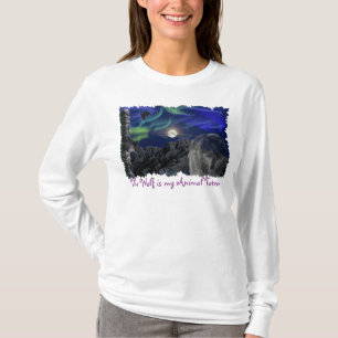 Camiseta Wolf, Ravens, Totem Pole Animal Guide