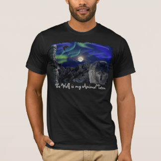 Camiseta Wolf, Ravens, Totem Pole Animal Guide