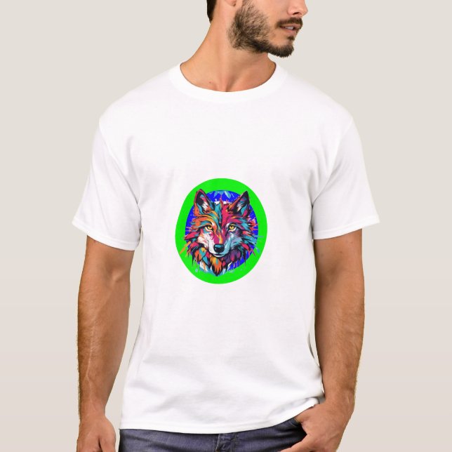 Camiseta Wolf, resumen Technicolor Wolf Burst (Anverso)