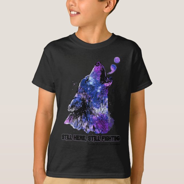 Camiseta Wolf sigue luchando contra la prevención del suici (Anverso)